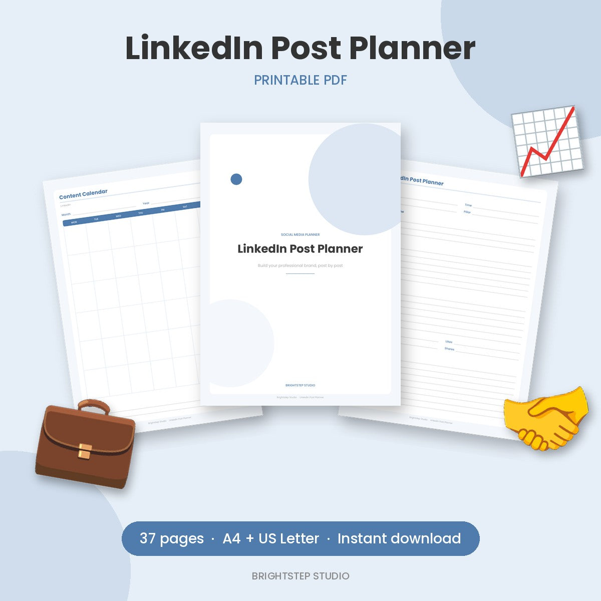 LinkedIn Post Planner | Printable PDF