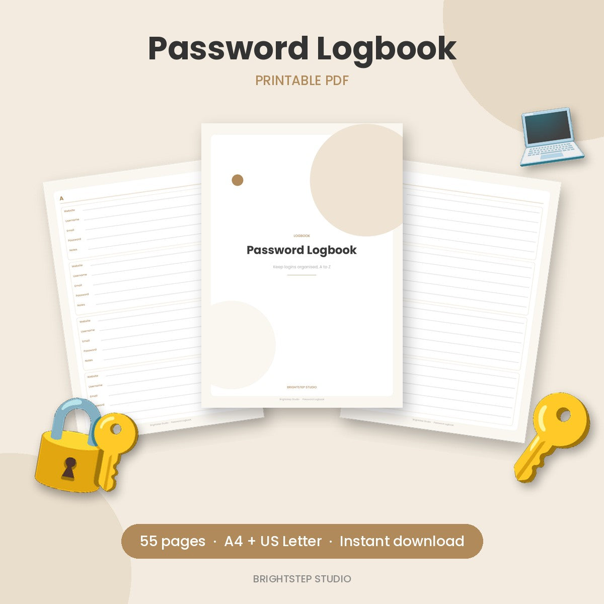 Password Logbook | Printable PDF