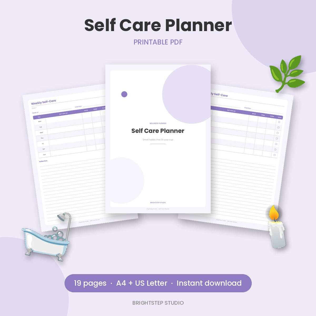 Self Care Planner | Printable PDF