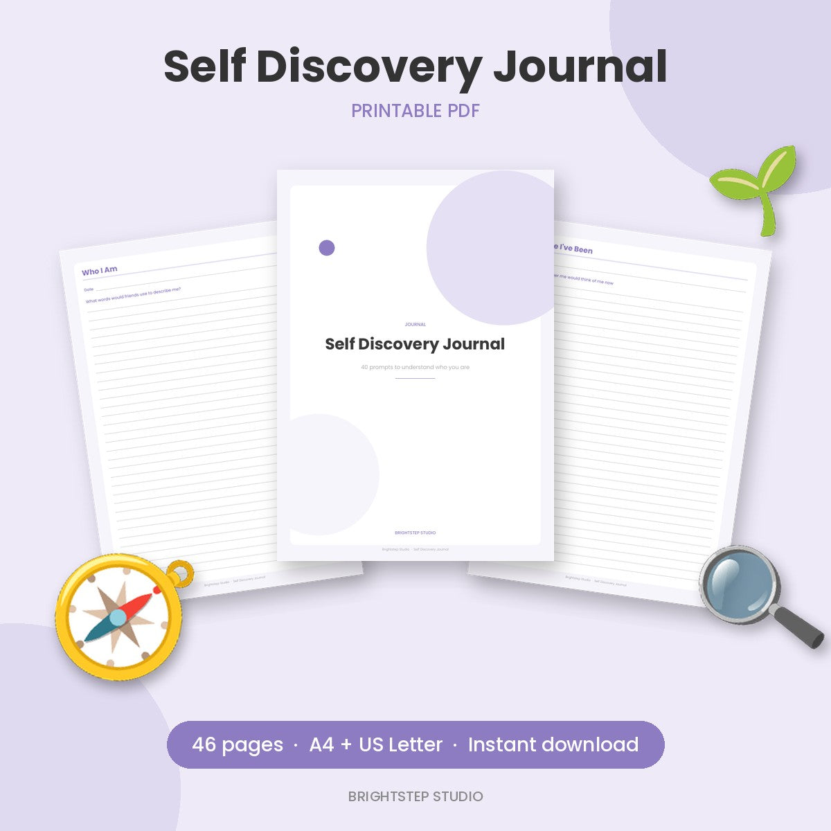 Self Discovery Journal | Printable PDF