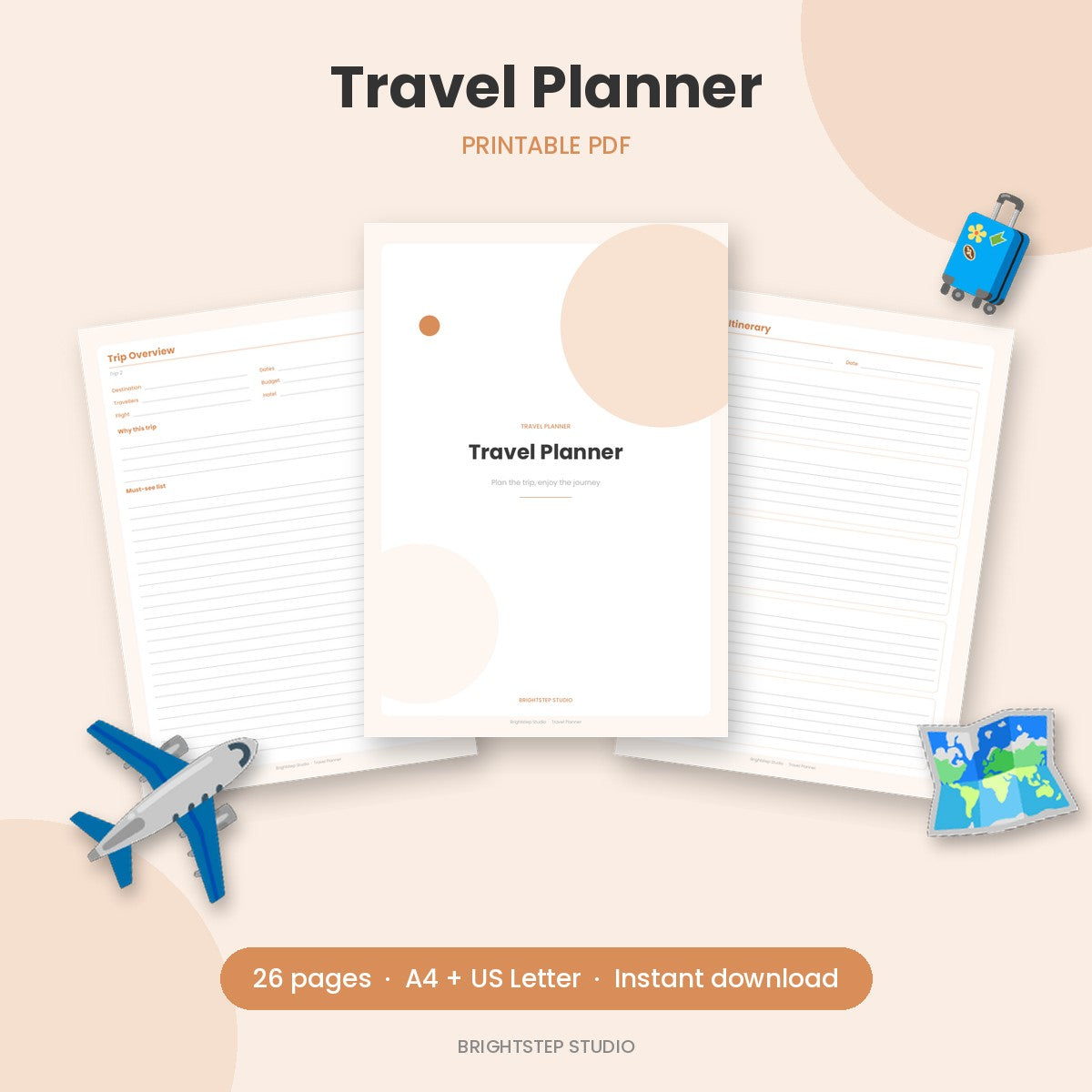 Travel Planner | Printable PDF