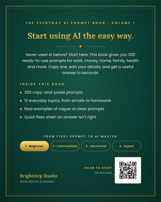 The Everyday AI Prompt Book, Volume 1: Beginner