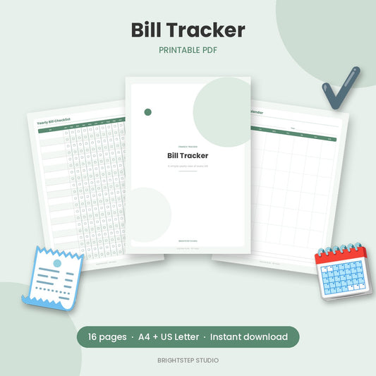 Bill Tracker | Printable PDF