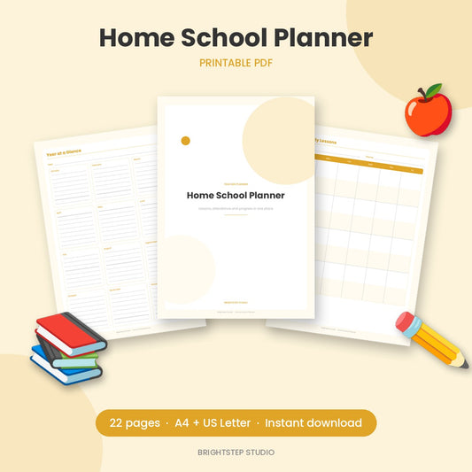 Home School Planner | Printable PDF
