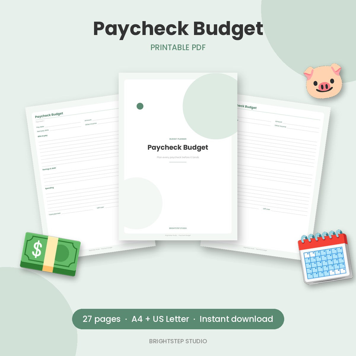 Paycheck Budget | Printable PDF